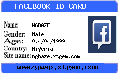 Facebook id card